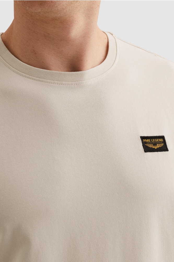 PME legend ecru heren t-shirt | Close up