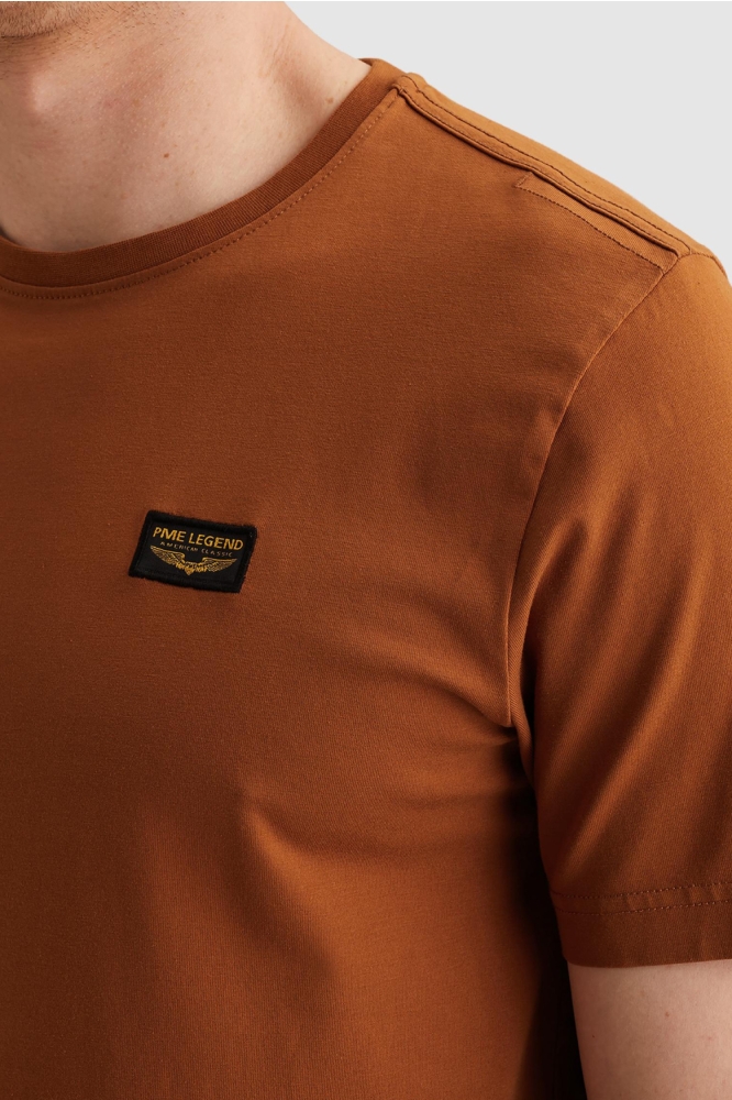 PME legend oranje heren t-shirt | Close up