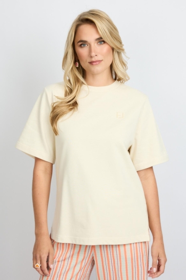 Fluresk T-shirt BRIX T SHIRT 26ZBF01 014 SAND