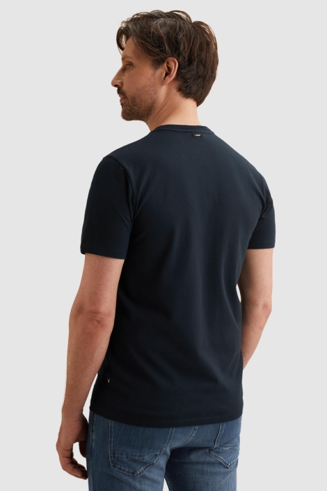 Vanguard blauwe heren t-shirt | Model achteraanzicht