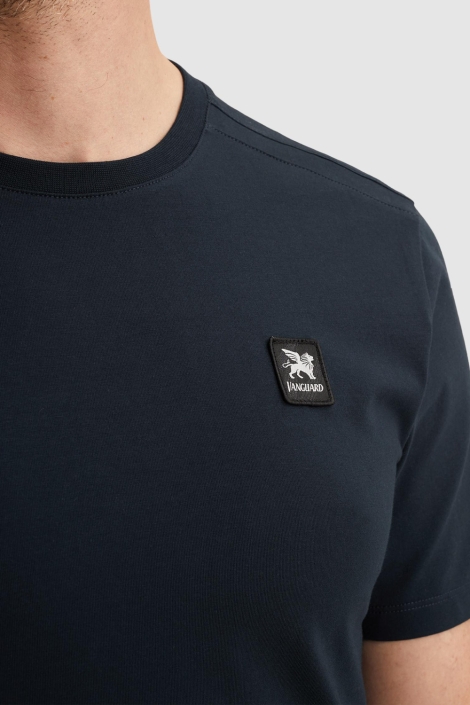 Vanguard blauwe heren t-shirt | Close up