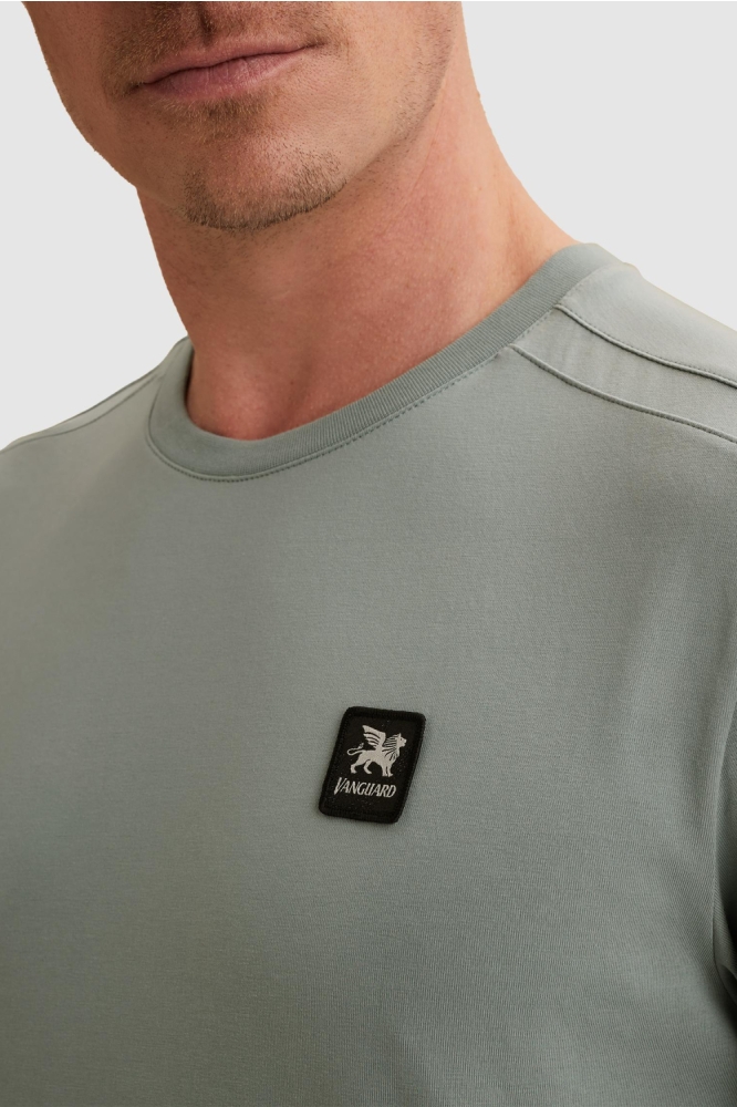 Vanguard blauwe heren t-shirt | Close up
