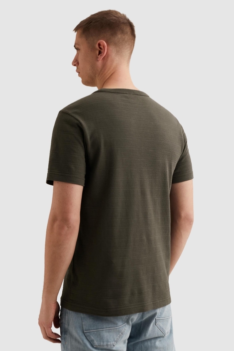PME legend groene heren t-shirt | Model achteraanzicht