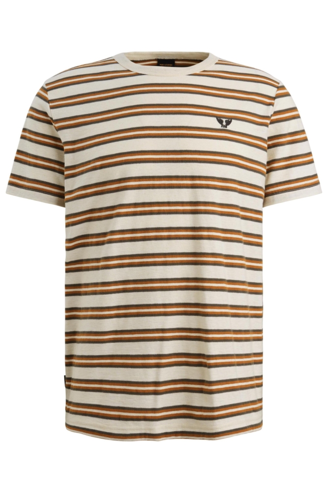 PME legend beige heren t-shirt | Vooraanzicht