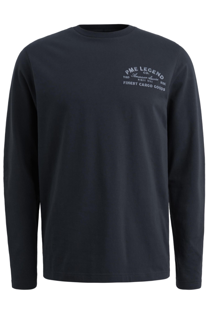 PME legend blauwe heren t-shirt | Vooraanzicht