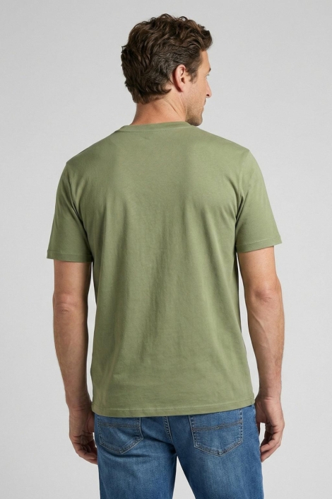 McGregor groene heren t-shirt | Model achteraanzicht
