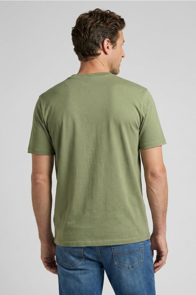 McGregor groene heren t-shirt | Model achteraanzicht