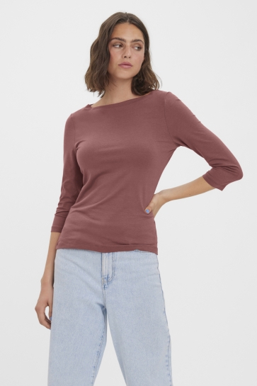 Vero Moda vmpanda modal 3/4 top jrs noos Roze