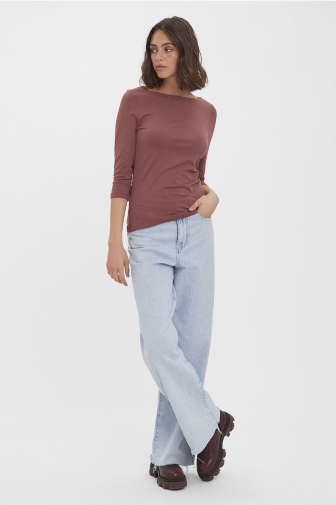 Vero Moda roze dames t-shirt | Model