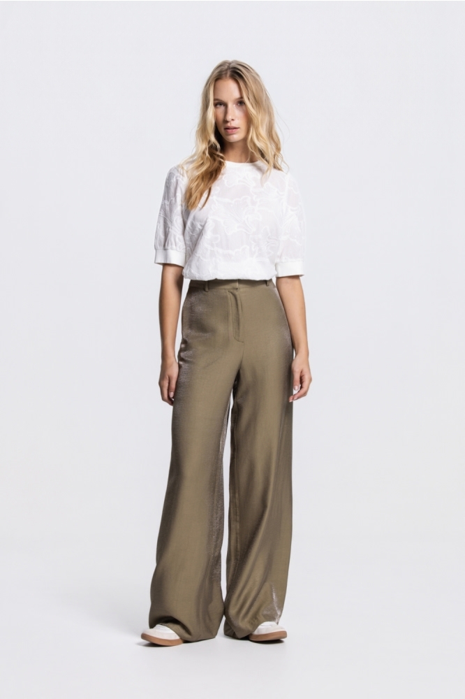 Juffrouw Jansen ecru dames t-shirt | Model