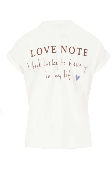 Zusss witte dames t-shirt | Achteraanzicht