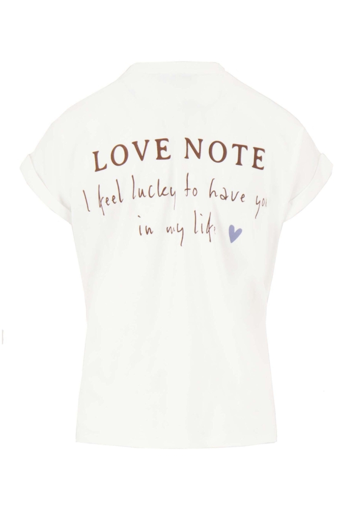 Zusss witte dames t-shirt | Achteraanzicht