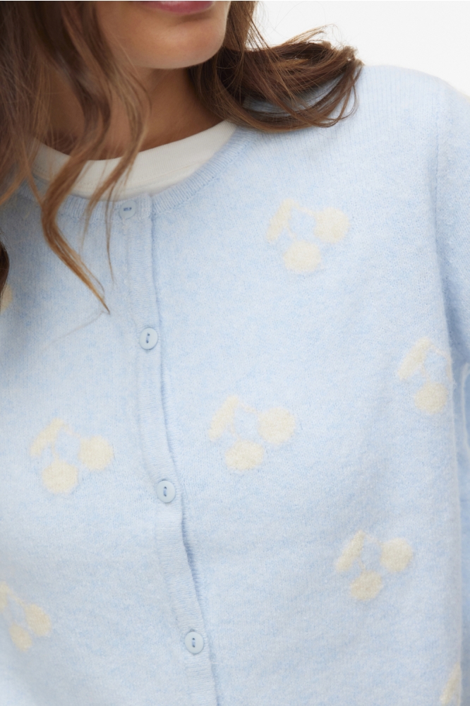 Vero Moda blauwe dames vest | Close up