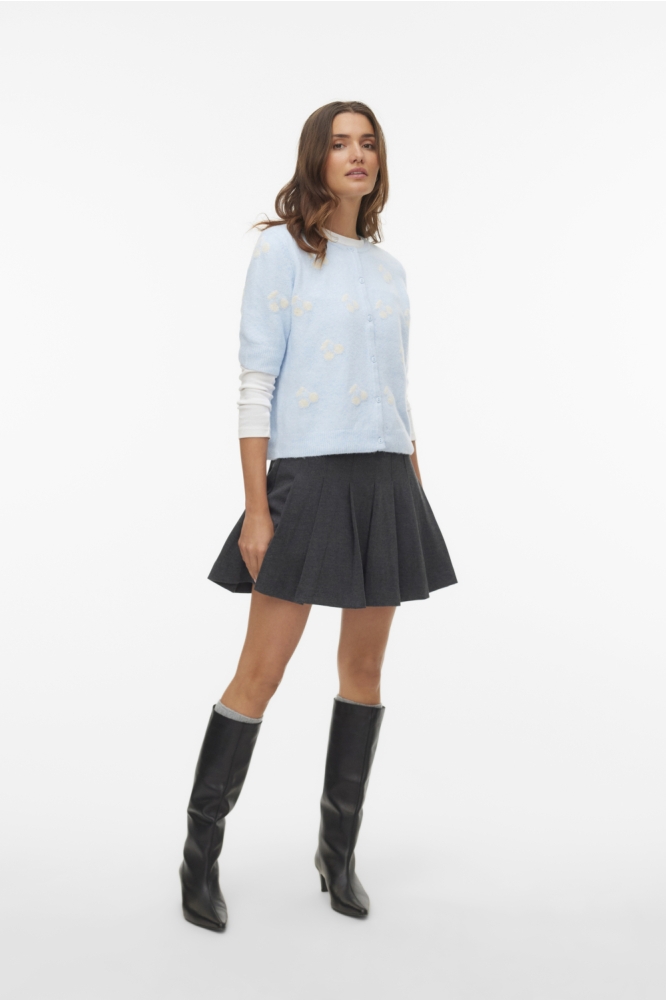 Vero Moda blauwe dames vest | Model vooraanzicht