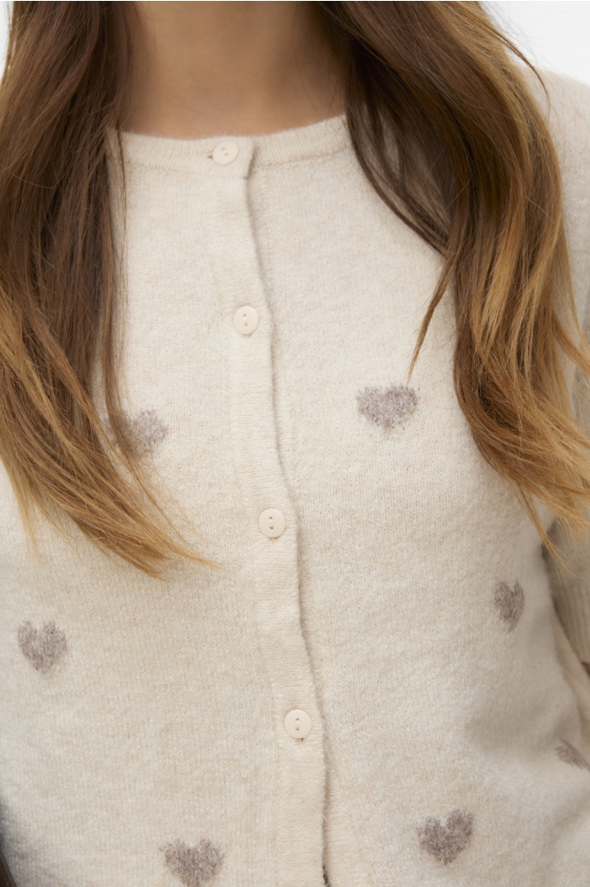 Vero Moda ecru dames vest | Close up