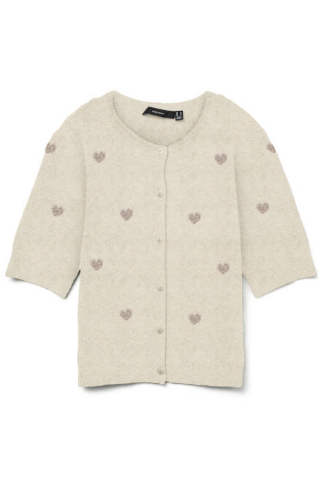 Vero Moda ecru dames vest | Vooraanzicht