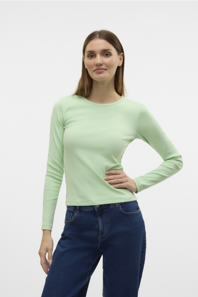 Vero Moda groene dames t-shirt | Model