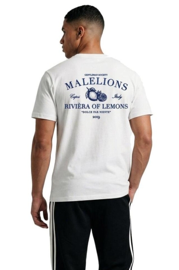 Malelions men riviera t-shirt Wit