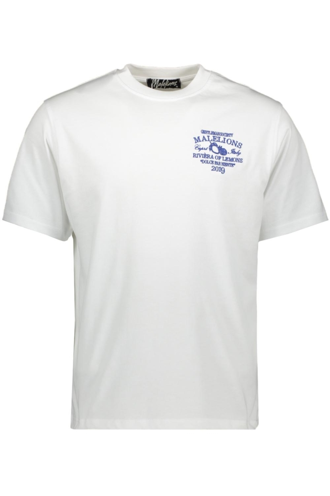 Malelions witte heren t-shirt | Vooraanzicht