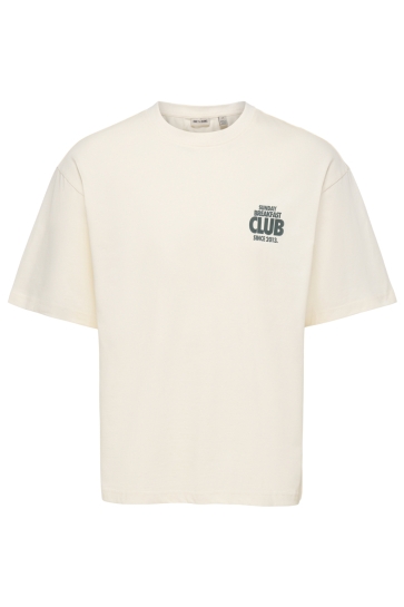 Only & Sons T-shirt ONSFRED RUN CLUB BOXY SS TEE 22039591 EGRET/BREAKFAST