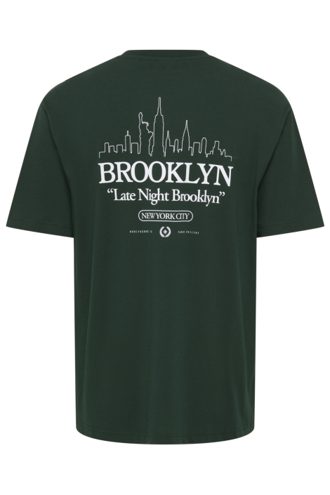 Only & Sons groene heren t-shirt | Achteraanzicht