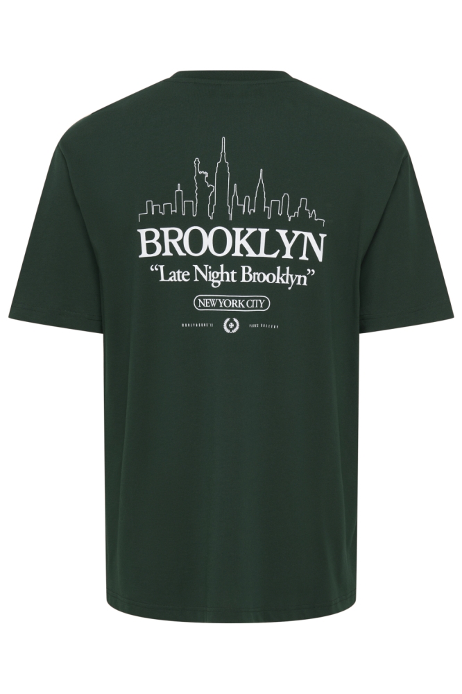 Only & Sons groene heren t-shirt | Achteraanzicht
