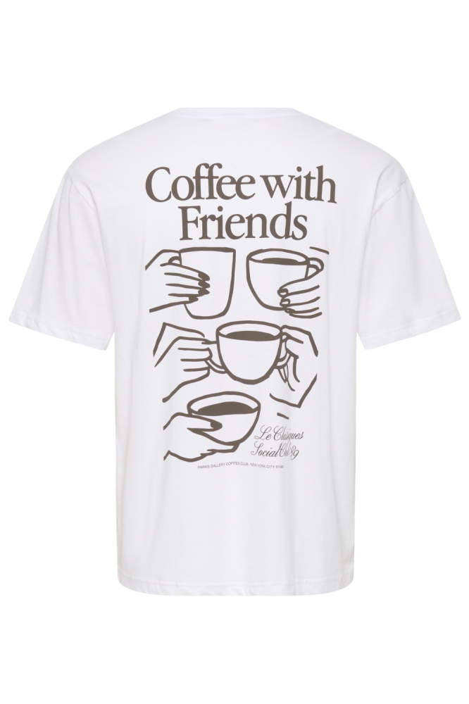 Only & Sons witte heren t-shirt | Achteraanzicht