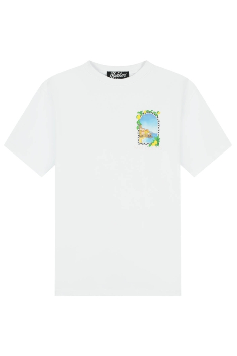 Malelions witte heren t-shirt | Vooraanzicht