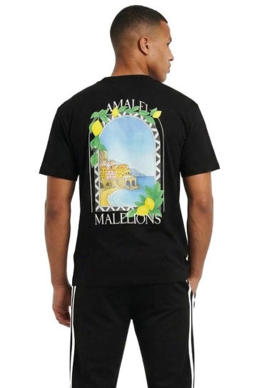 Malelions men amalfi window t-shirt Zwart