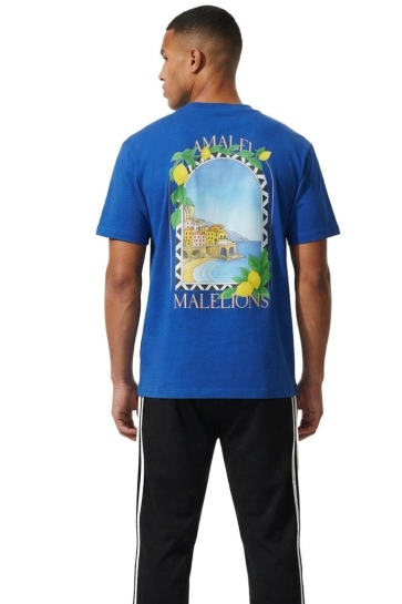 Malelions men amalfi window t-shirt Blauw
