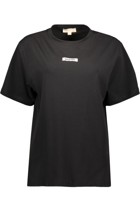 Malelions zwarte dames t-shirt | Vooraanzicht