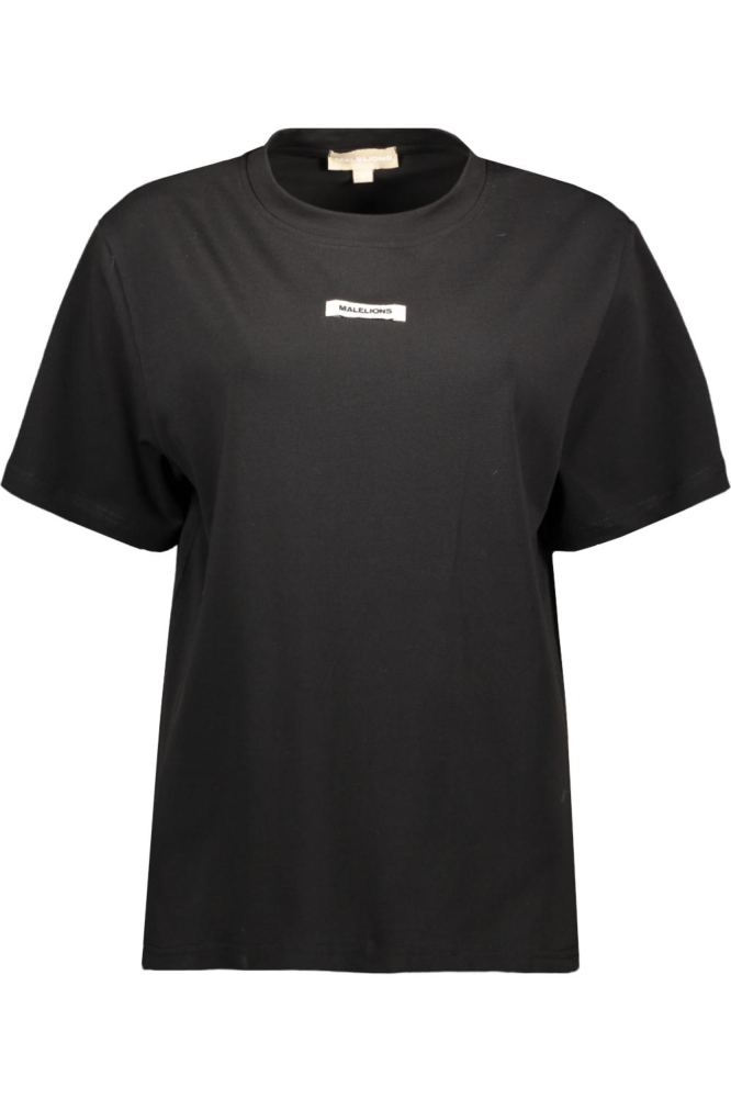 Malelions zwarte dames t-shirt | Vooraanzicht