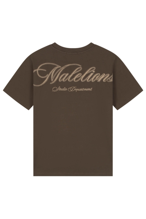 Malelions bruine dames t-shirt | Achteraanzicht