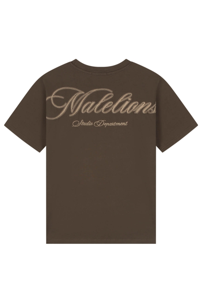 Malelions bruine dames t-shirt | Achteraanzicht