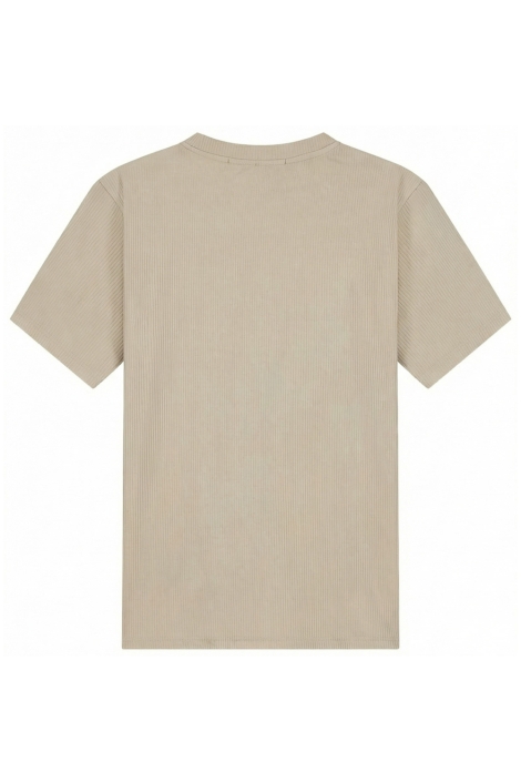 Malelions taupe heren t-shirt | Achteraanzicht
