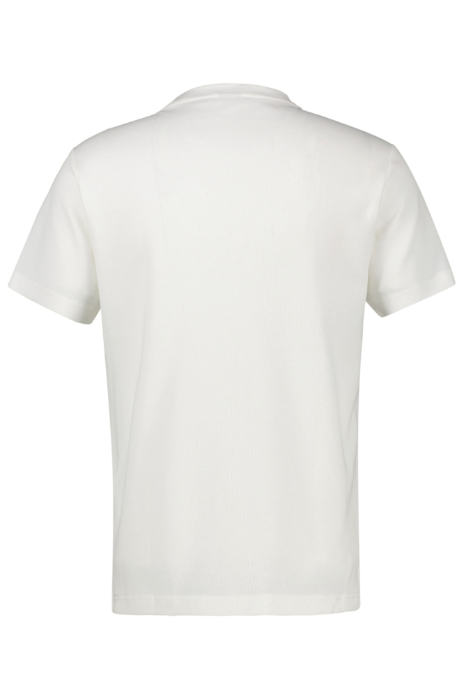 Lerros witte heren t-shirt | Achteraanzicht