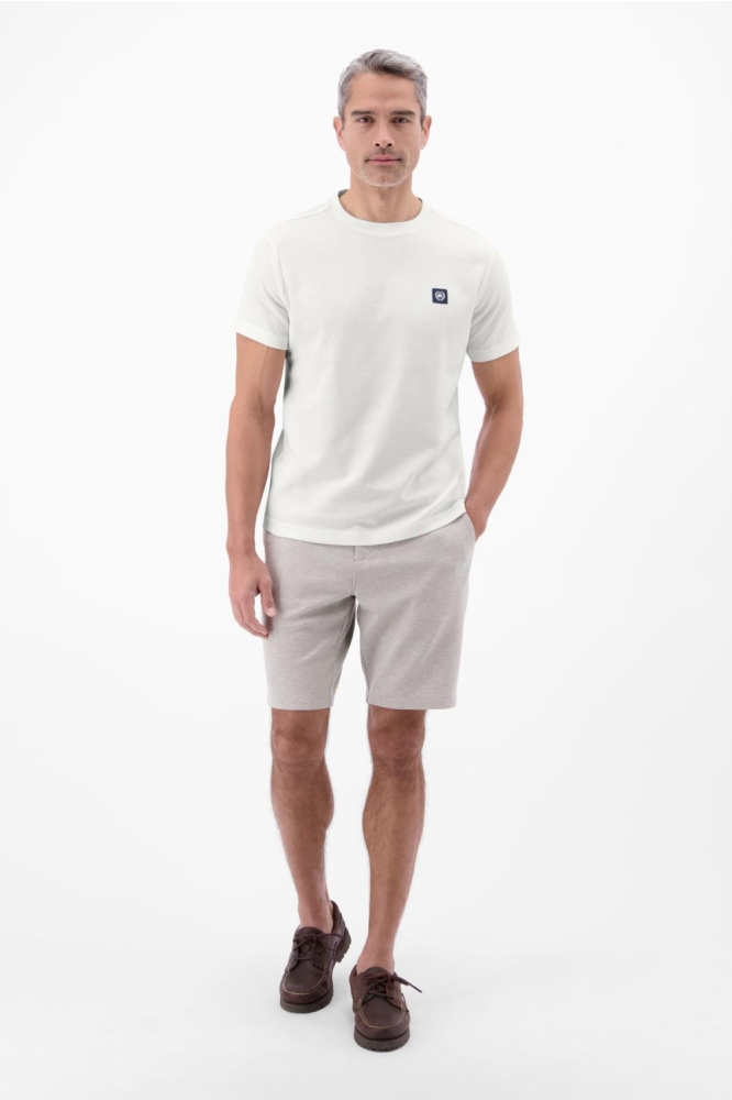 Lerros witte heren t-shirt | Model