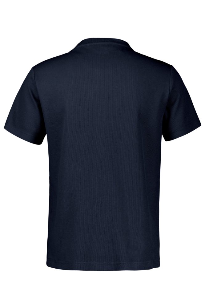 Lerros blauwe heren t-shirt | Achteraanzicht