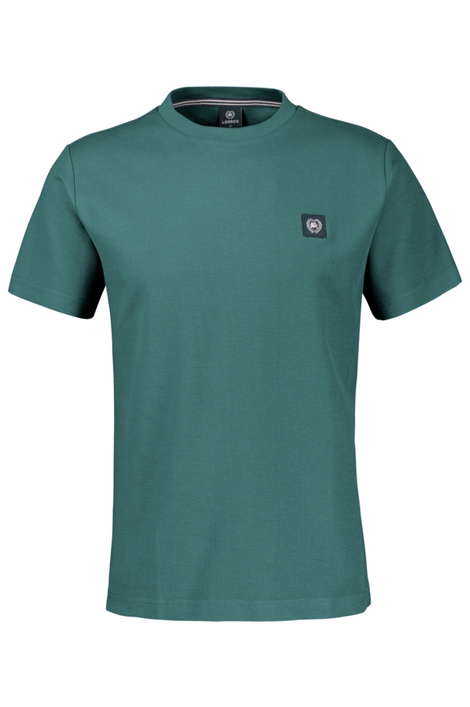 Lerros groene heren t-shirt | Vooraanzicht