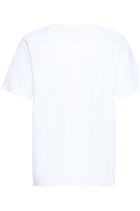 Ichi witte dames t-shirt | Achteraanzicht