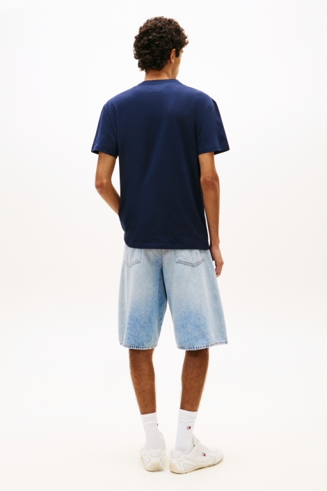 Tommy Jeans blauwe heren t-shirt | Model