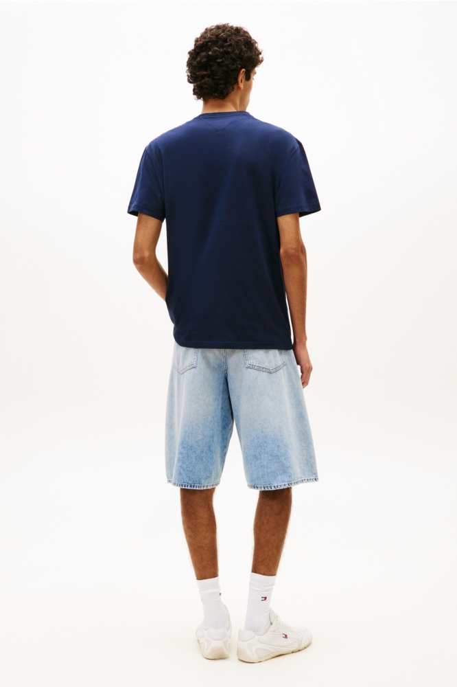 Tommy Jeans blauwe heren t-shirt | Model