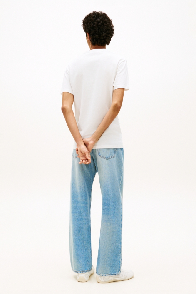 Tommy Jeans ecru heren t-shirt | Model