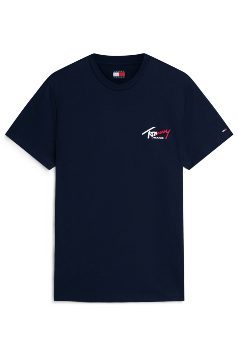 Tommy Jeans blauwe heren t-shirt | Vooraanzicht