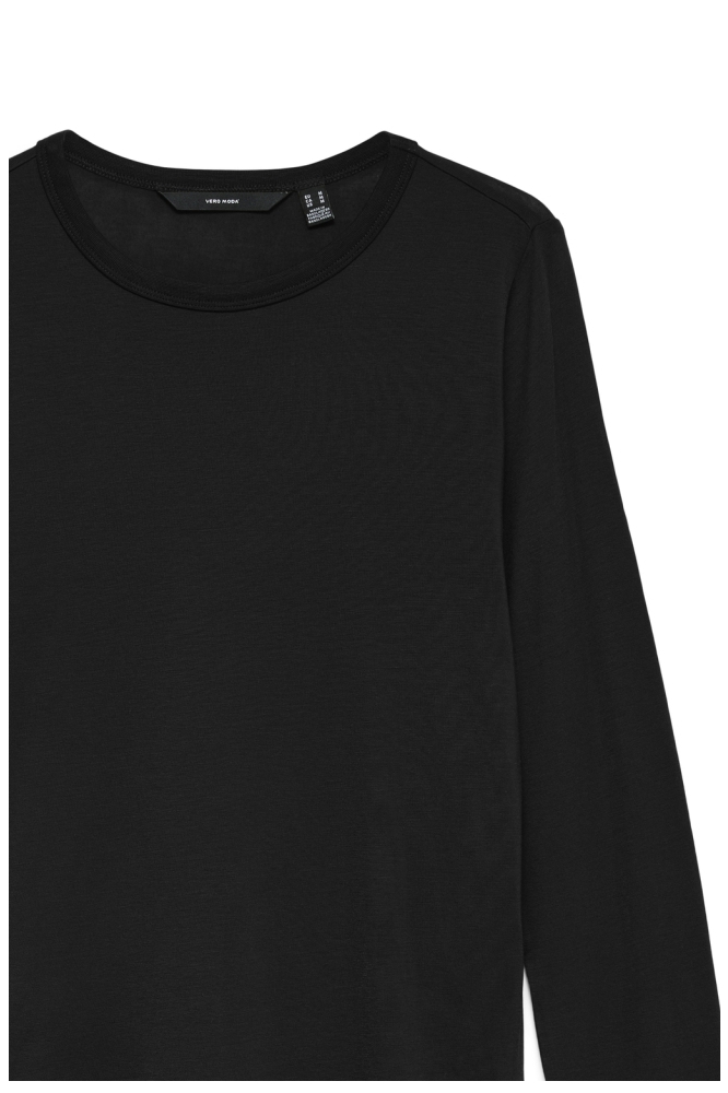 Vero Moda zwarte dames t-shirt | Close up
