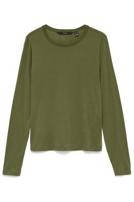 Vero Moda groene dames t-shirt | Vooraanzicht