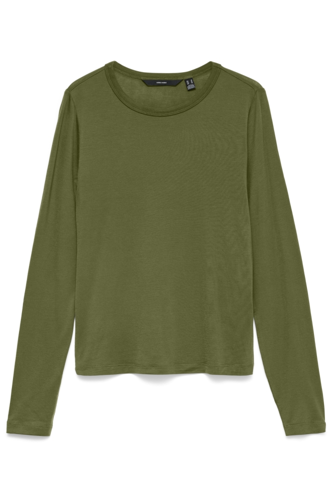 Vero Moda groene dames t-shirt | Vooraanzicht