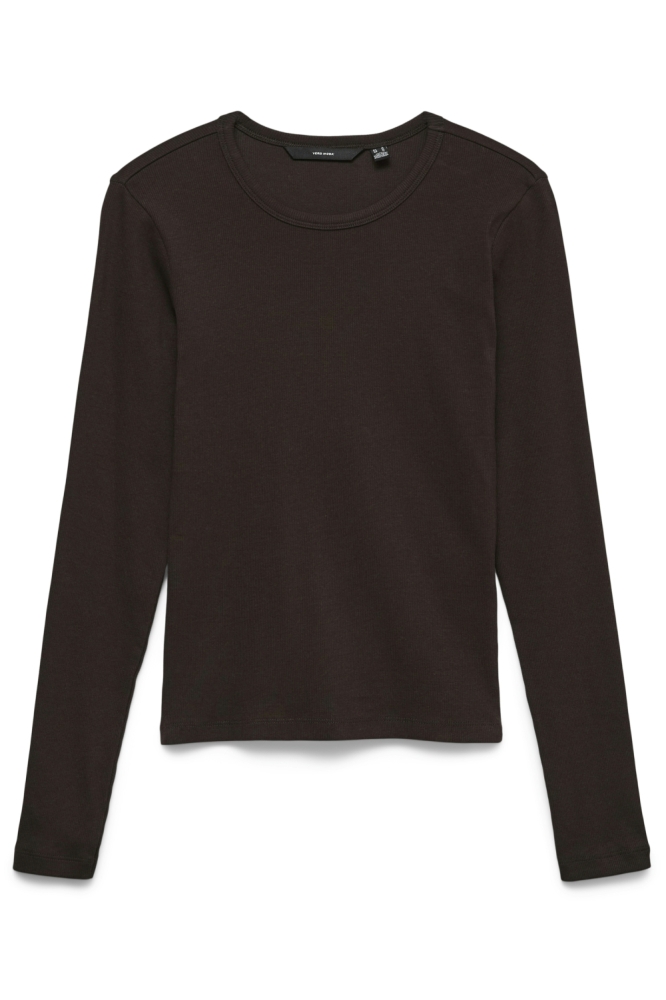 Vero Moda bruine dames t-shirt | Vooraanzicht