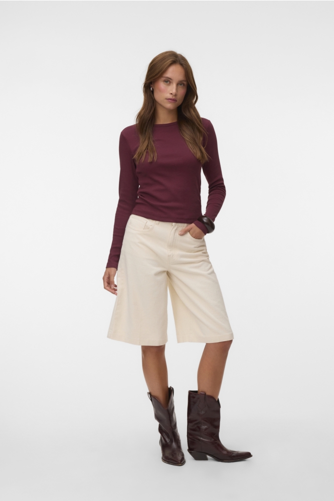 Vero Moda bordeaux dames t-shirt | Model