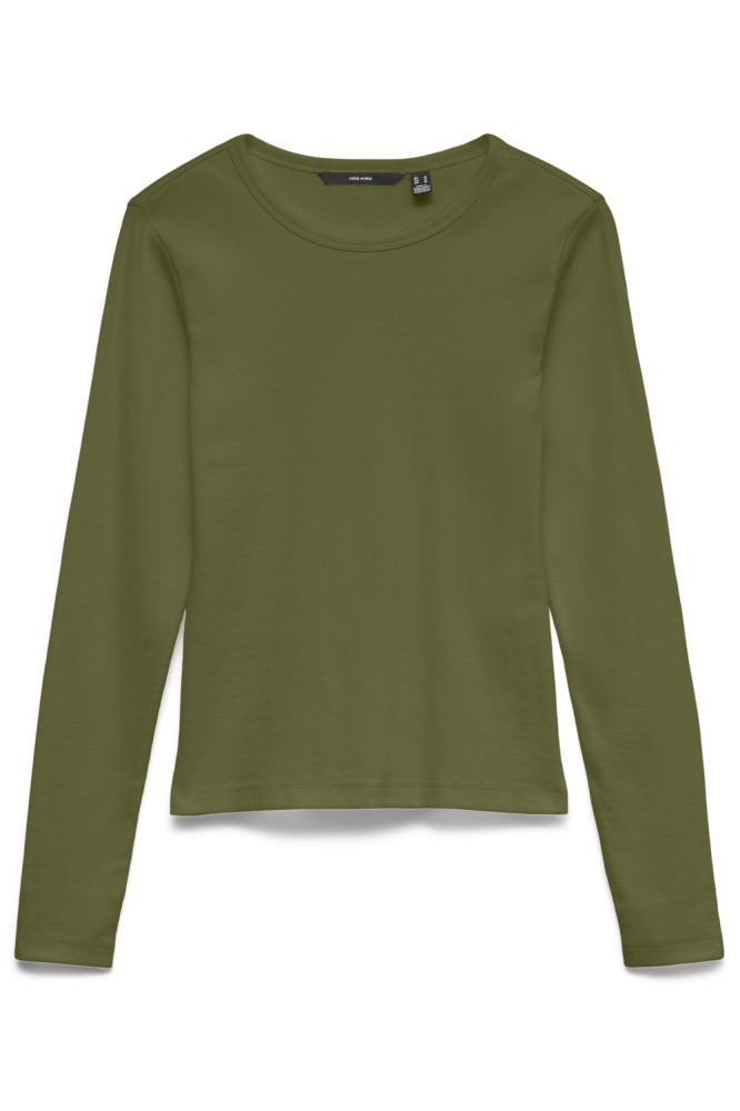 Vero Moda groene dames t-shirt | Vooraanzicht